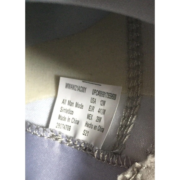 Athletic Works 12 Woman’s Grey Shoe Memory Foam Tied Closure Grip Sole Fitness - Picture 3 of 3